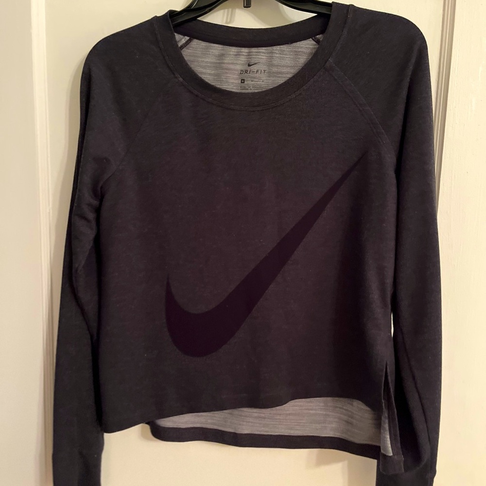 Nike size M dark grey athletic top